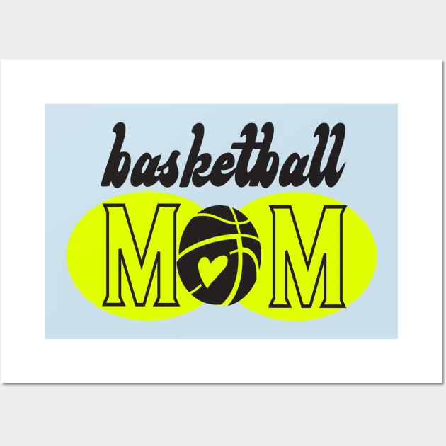 BASKETBALL MOM Wall Art by BishBashBosh